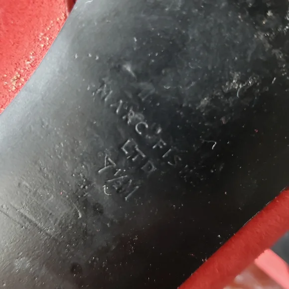 Marc Fisher coral suede slip on mules - Picture 8 of 8